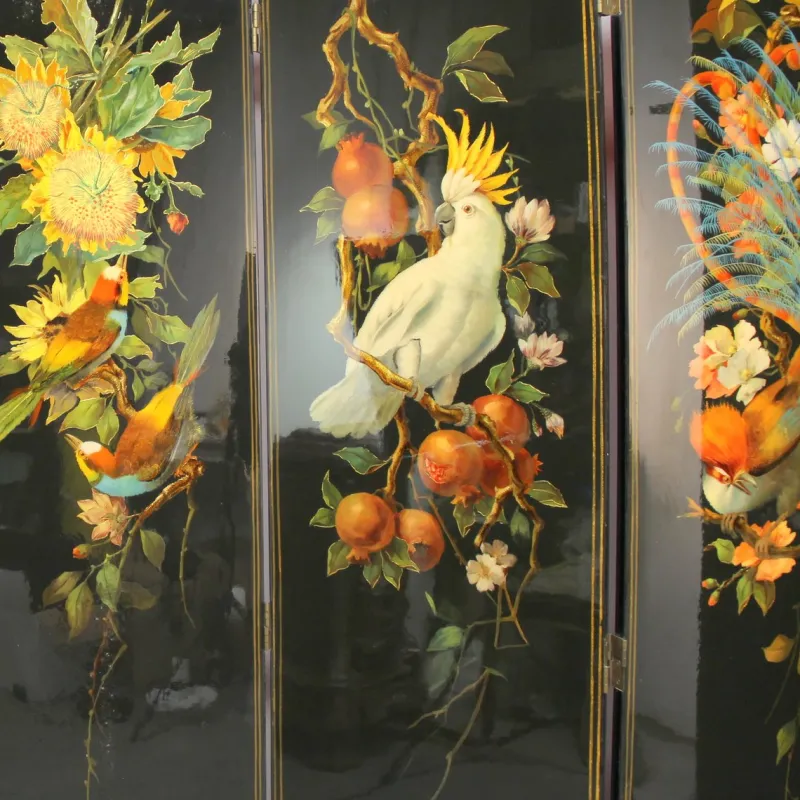Pamono Eastern Lacquered Screen> Room Dividers & Screens