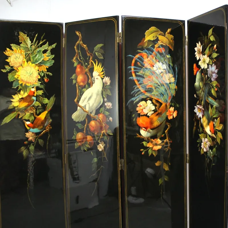 Pamono Eastern Lacquered Screen> Room Dividers & Screens