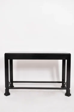 Sale Pamono Ebonised Wooden Console Table, 1980s
