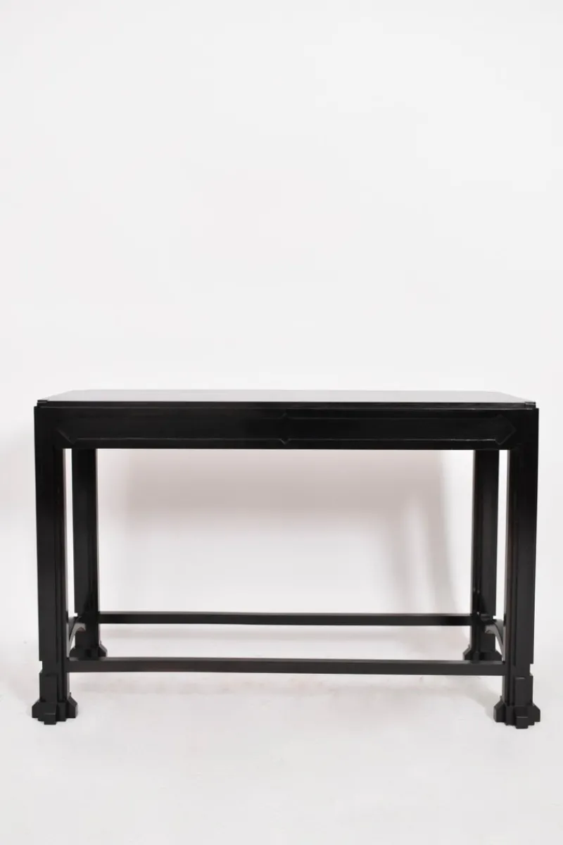 Sale Pamono Ebonised Wooden Console Table, 1980s
