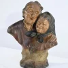 Hot Pamono E.Ceccarelli, Les Noces d’Or, Late 1800s, Terracotta Sculpture