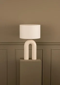 Pamono Ecru Ceramic Arko Table Lamp by Simone & Marcel><noscript><img width=