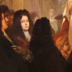 Pamono Ed. Hamman, Coronation of Victor Amadeus II, 1866, Oil on Canvas, Framed><noscript><img width=