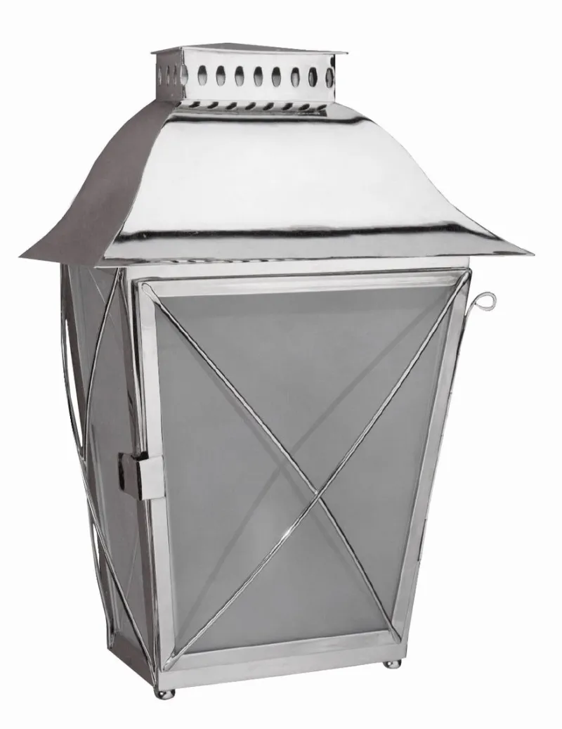 Discount Pamono Eden Carriage Wall Lantern in Chromed Brass from Il Bronzetto