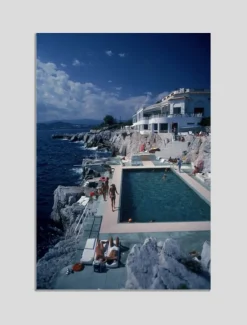 Pamono Eden Roc Pool Print by Slim Aarons> Mid-Century