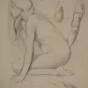 Clearance Pamono Edgar Degas, Study for a Crouching Nude, Lithograph and Stencil