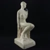 Pamono Edith Annie Laidman, Art Nouveau Sculpture of Daphne with Laurel, Pelicans and Parrots, Ceramic> Art Nouveau