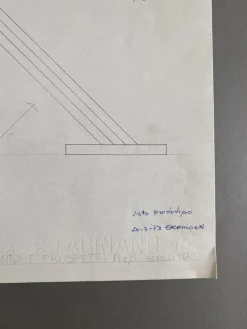 Sale Pamono Edival Ramosa, Multicolor Floor Lamp Project, 1973, Pencil Drawing on Paper