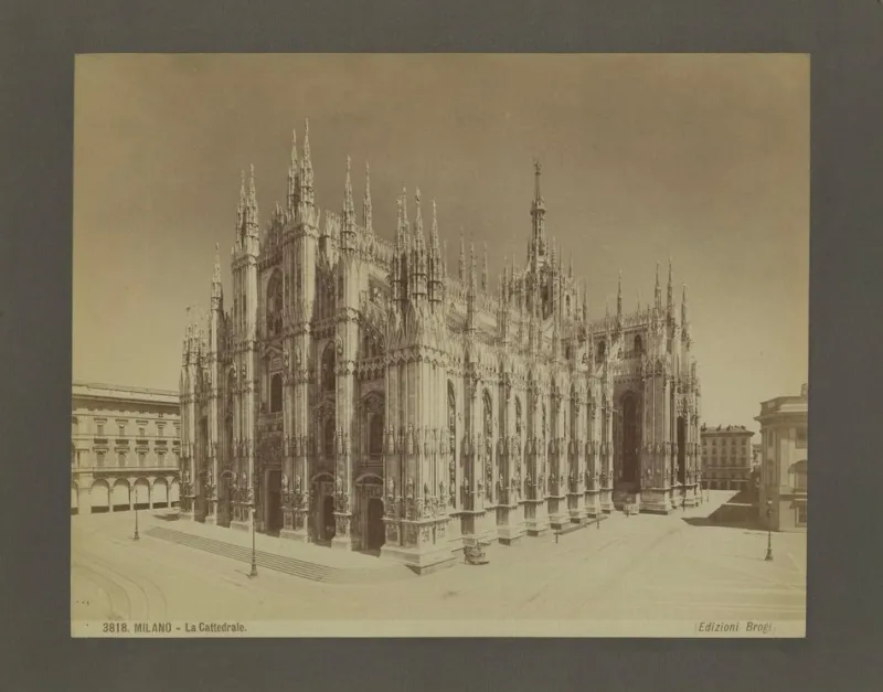 Outlet Pamono Edizioni Brogi, Milan Cathedral, 1870, Photograph