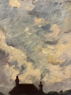 Outlet Pamono Edouard Chappel, Vers La Bergerie, 1890, Oil