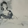 Hot Pamono Edouard Manet, Study on Olympia, Lithograph