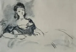 Hot Pamono Edouard Manet, Study on Olympia, Lithograph