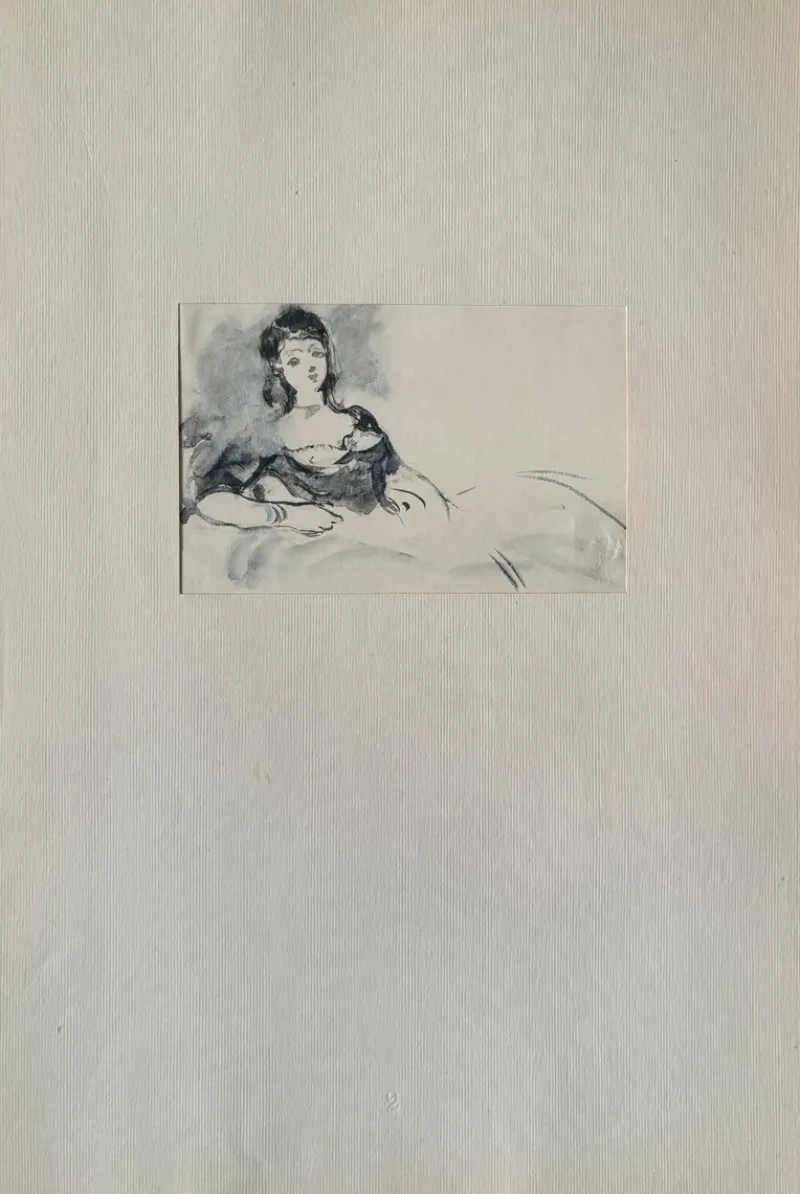 Hot Pamono Edouard Manet, Study on Olympia, Lithograph