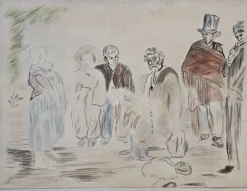 Pamono Edouard Manet, Wandering Musician, Lithograph> Impressionist