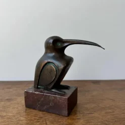 Pamono Edouard-Marcel Sandoz, Sculpture Representing a Hummingbird, Bronze> Classical