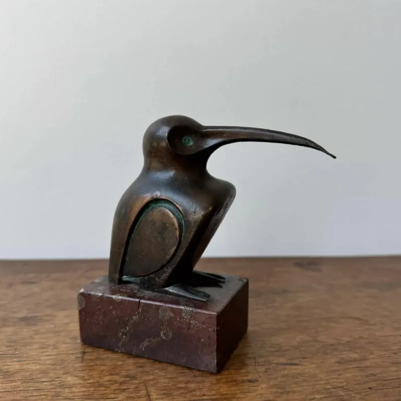 Pamono Edouard-Marcel Sandoz, Sculpture Representing a Hummingbird, Bronze> Classical