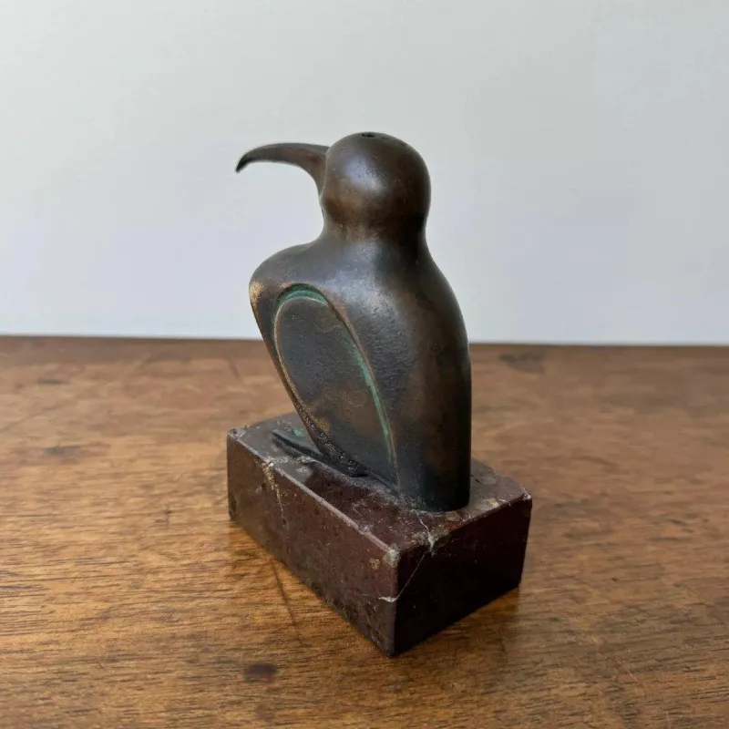 Pamono Edouard-Marcel Sandoz, Sculpture Representing a Hummingbird, Bronze> Classical