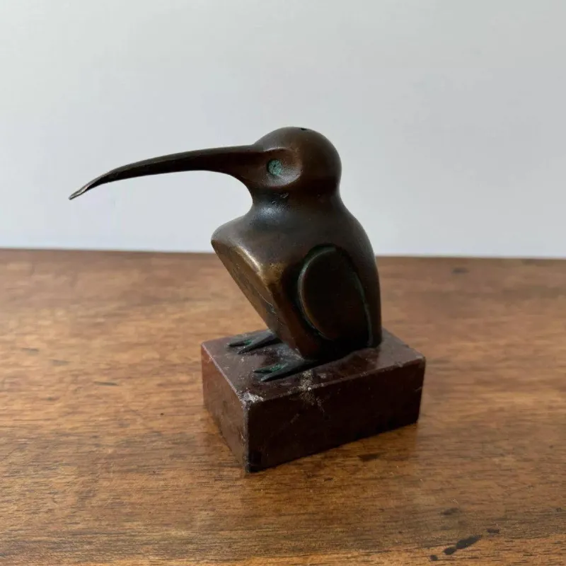 Pamono Edouard-Marcel Sandoz, Sculpture Representing a Hummingbird, Bronze> Classical