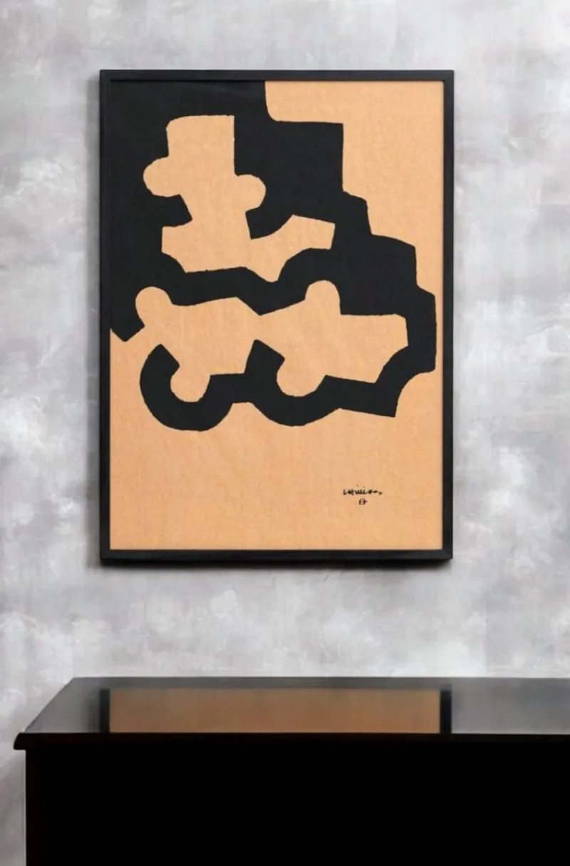 Pamono Eduardo Chillida, Compositions, Prints, 1990, Set of 2> Abstraction