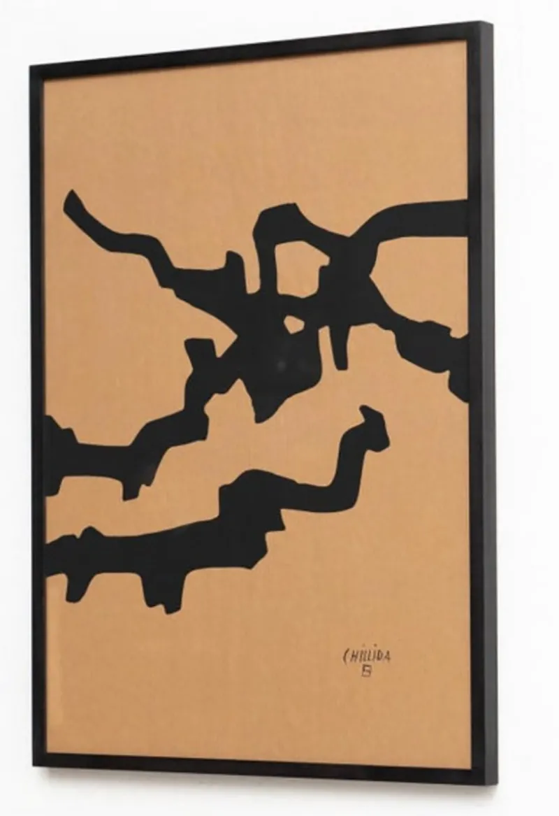 Pamono Eduardo Chillida, Compositions, Prints, 1990, Set of 2> Abstraction