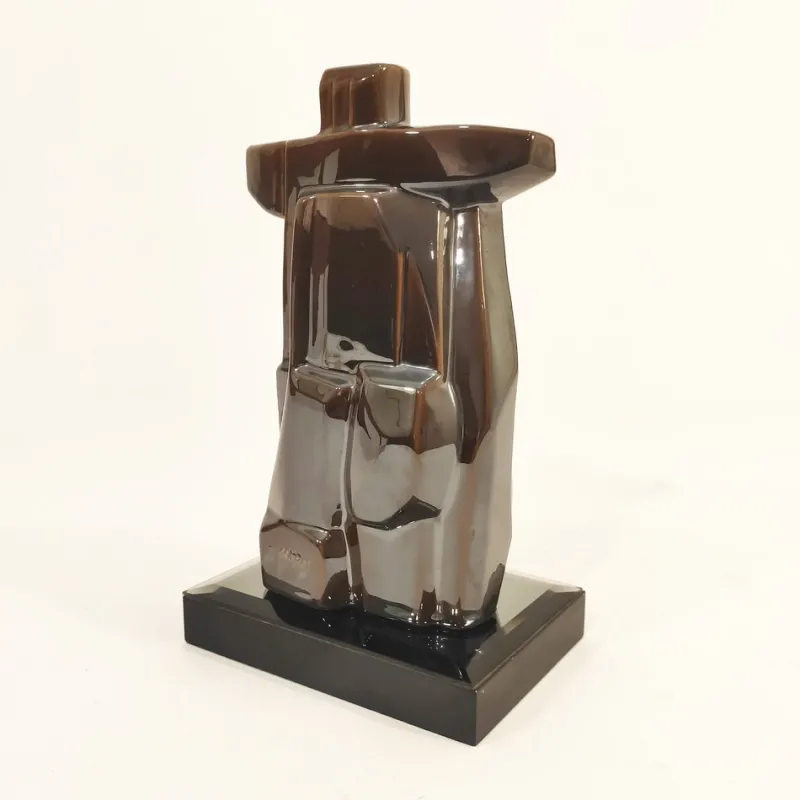 Pamono Eduardo Lastres, Cubist Sculpture, 1980s, Ceramic> Minimalist