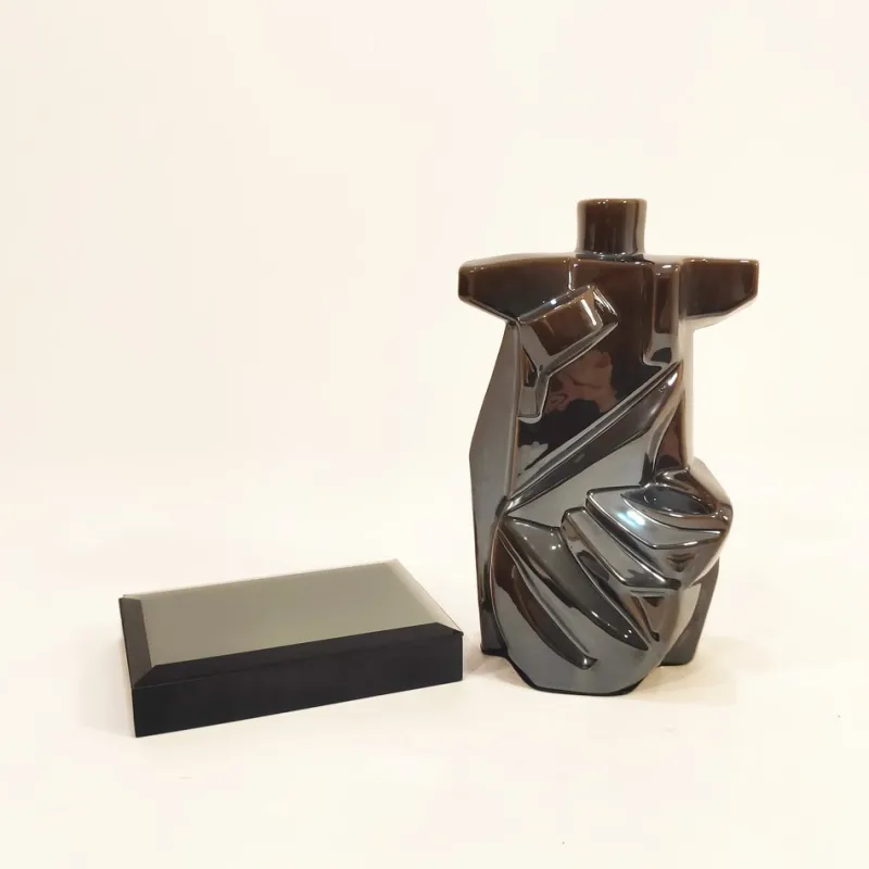 Pamono Eduardo Lastres, Cubist Sculpture, 1980s, Ceramic> Minimalist