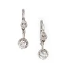 New Pamono Edwardian 0.40 Ct Diamond Earrings, Set of 2