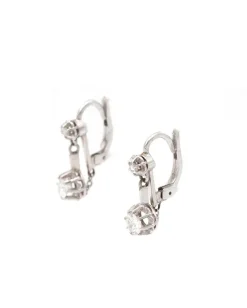 New Pamono Edwardian 0.40 Ct Diamond Earrings, Set of 2