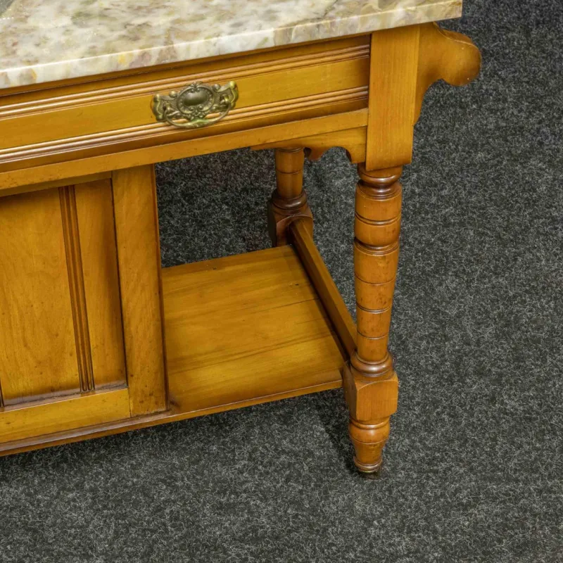 Outlet Pamono Edwardian Ash Washstand, 1890s