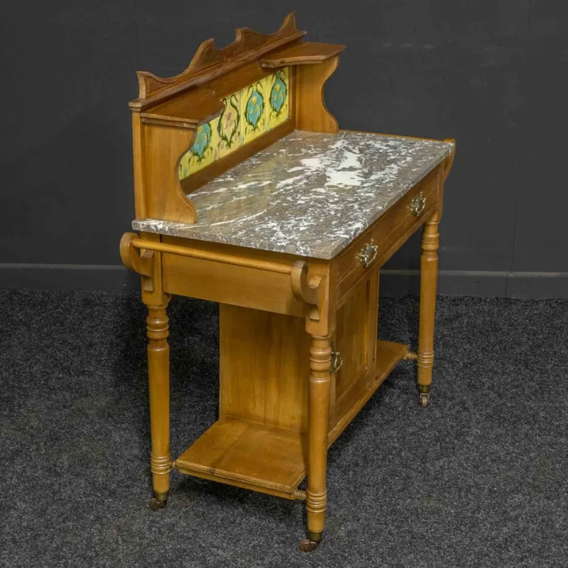Pamono Edwardian Birch Washstand> Dressing Tables