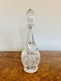 Online Pamono Edwardian Cut Glass Decanter, 1900s