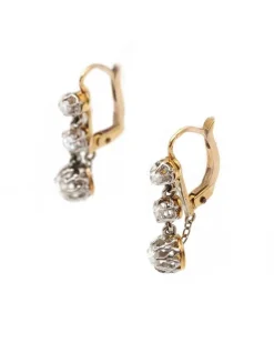 Outlet Pamono Edwardian Diamond Earrings, Set of 2