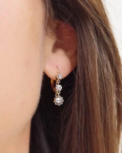 Outlet Pamono Edwardian Diamond Earrings, Set of 2