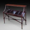 Pamono Edwardian Mahogany Library Book Trough> Magazine Racks