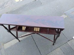 Pamono Edwardian Mahogany Library Book Trough><noscript><img width=