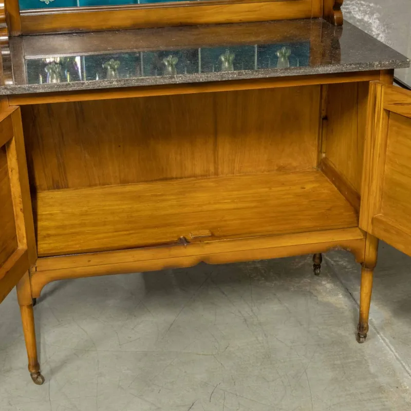 Pamono Edwardian Marble Top Washstand, 1890s> Dressing Tables