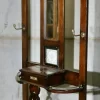 Pamono Edwardian Mirrored Hall Stand, 1890s> Racks, Hooks & Valets