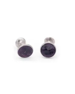 Pamono Edwardian Moon Face Cufflinks, Set of 2> Cufflinks