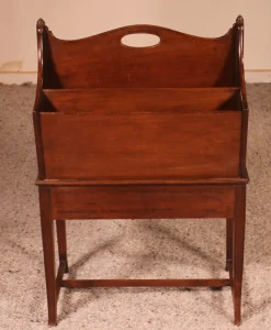 Pamono Edwardian Newspaper Rack in Mahogany><noscript><img width=