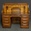 New Pamono Edwardian Oak Roll Top Desk