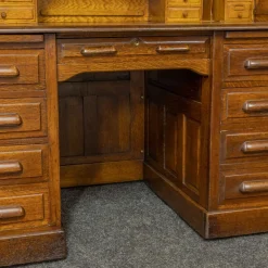 New Pamono Edwardian Oak Roll Top Desk