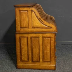 Pamono Edwardian Oak Roll Top Desk><noscript><img width=