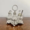 Sale Pamono Edwardian Silver Plated Cruet Set, 1900s, Set of 7
