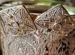 Discount Pamono Edwardian Square Diamond Cufflinks, 1910, Set of 2