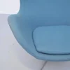 Clearance Pamono Egg Chair in Petrol Upholstery by Arne Jacobsen for Fritz Hansen