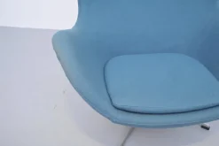 Clearance Pamono Egg Chair in Petrol Upholstery by Arne Jacobsen for Fritz Hansen