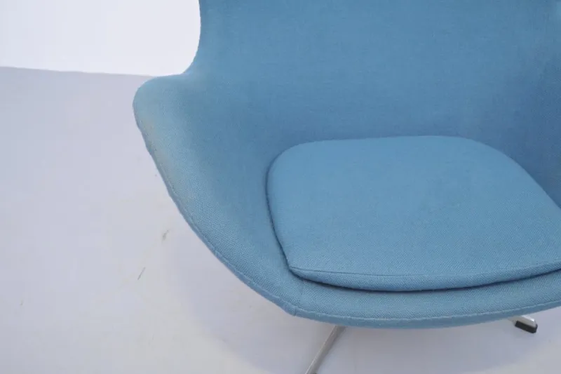 Clearance Pamono Egg Chair in Petrol Upholstery by Arne Jacobsen for Fritz Hansen