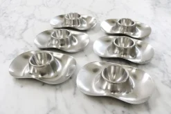 Pamono Egg Cups by Wilhelm Wagenfeld for WMF, 1950s, Set of 6><noscript><img width=
