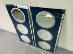 Best Pamono Egizia Series Mirrors by Ettore Sottsass, 1980s, Set of 2