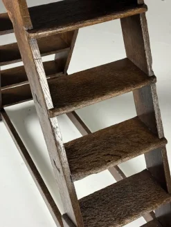 Pamono Eglish nOak Library Stairs><noscript><img width=